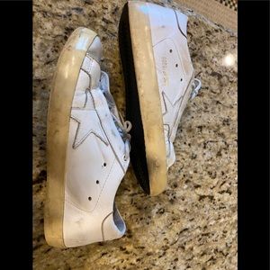 Golden Goose Superstars all white